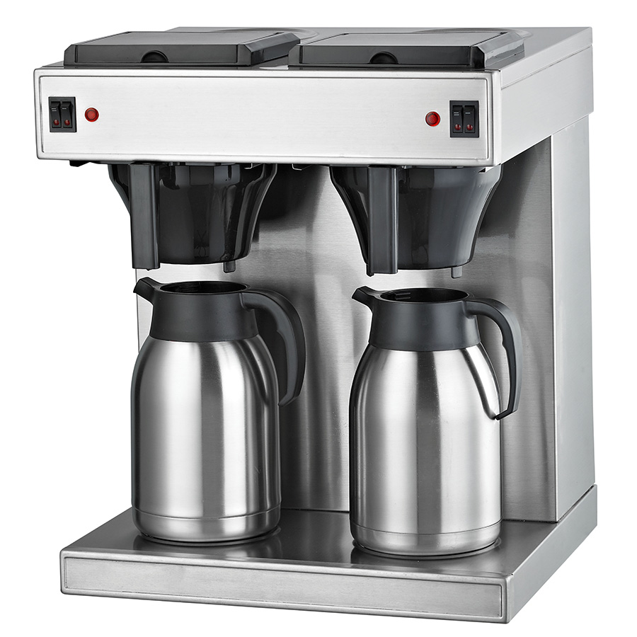 Double head coffee machine