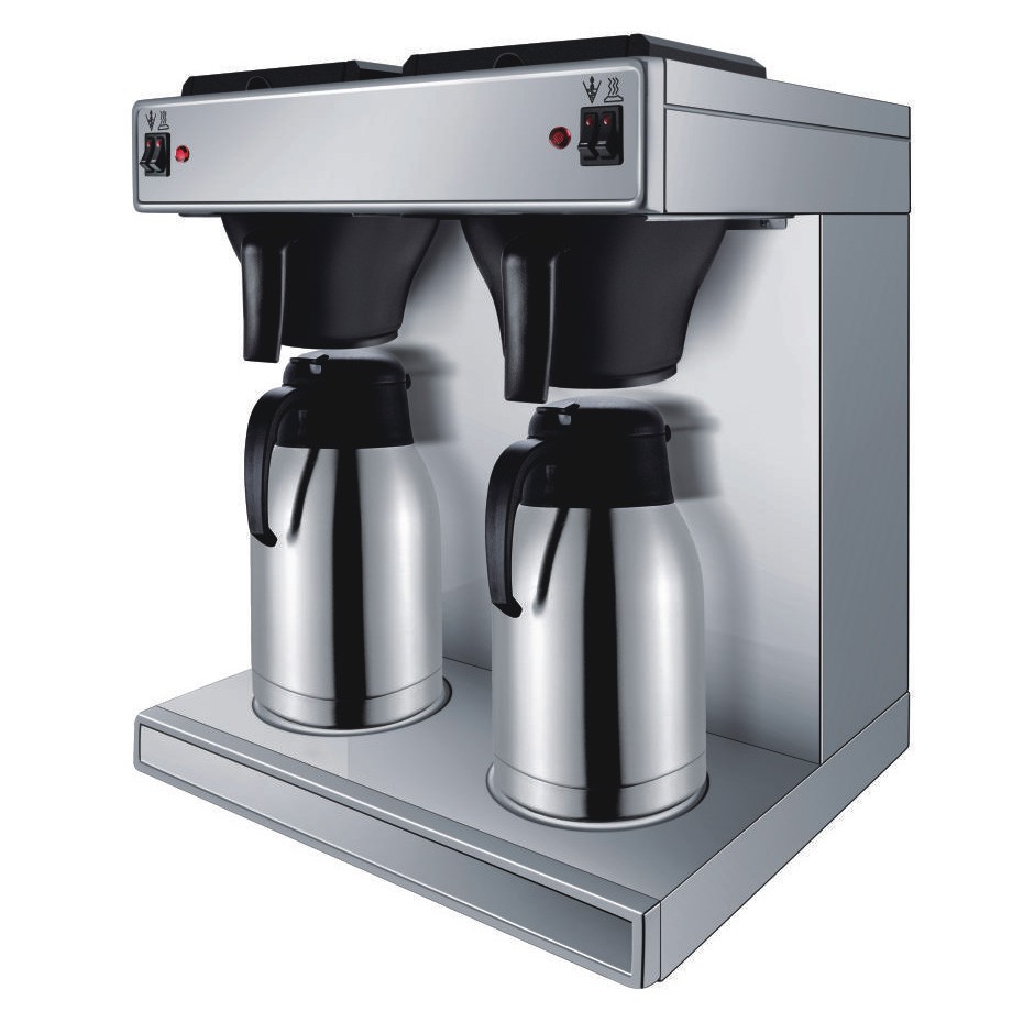 Dual-head coffee machine