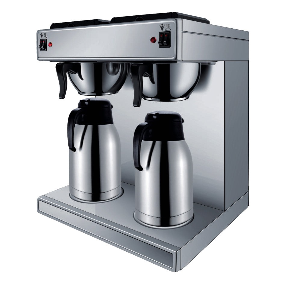 Dual-head coffee machine